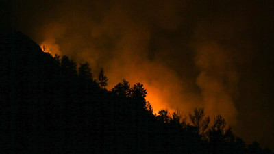 Antalya'da orman yangını: Evler tahliye edildi, müdahale sürüyor