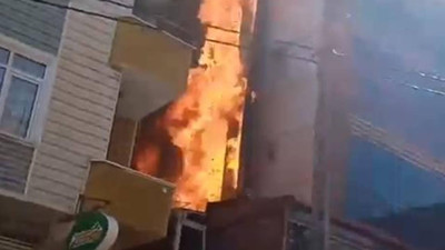 Ataşehir'de 5 katlı binada yangın çıktı