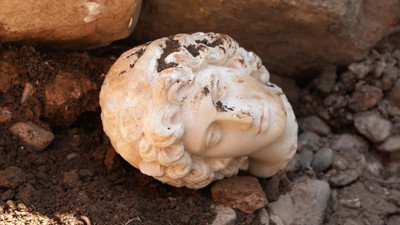Düzce’deki kazıda Büyük İskender’e ait heykel başı bulundu