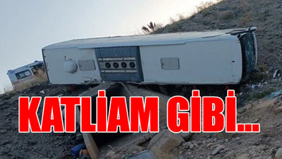 Erzurum'da otobüs devrildi: Çok sayıda ölü ve yaralı