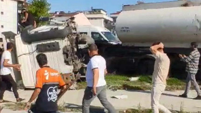 Arnavutköy’de tanker kazası: Faciadan dönüldü