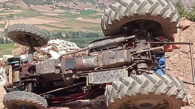 Tokat'ta traktör devrildi: 1 ölü, 2 yaralı