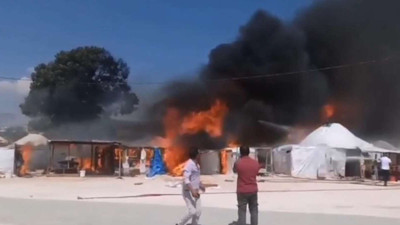 Kahramanmaraş'ta depremzedelerin kaldığı çadırda patlama