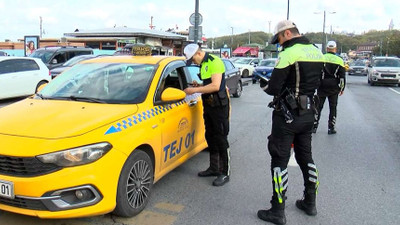 Eminönü'nde taksicilere ceza yağdı