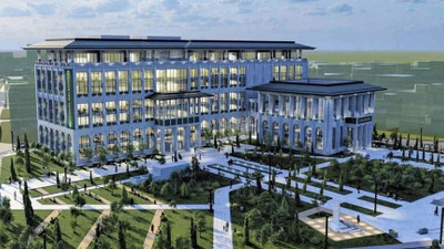 AKP'li belediyenin milyonlarca lira harcayıp yapımını başlattığı başkanlık binasının inşaatı yarım kaldı