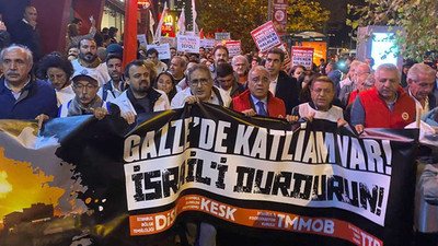 İstanbul'da protesto: Gazze’de katliam var, İsrail’i durdurun