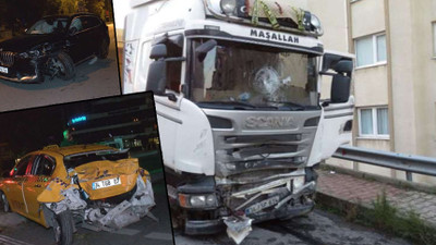 Hafriyat kamyonu dehşet saçtı: 2 polis ağır yaralı