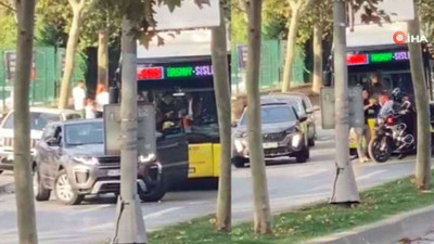 İETT otobüsünün önünü kesti: Şoföre ve yolculara dehşeti yaşattı