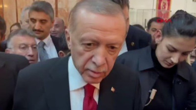 Erdoğan’dan kendisine soru soran gazeteciye ’50+1′ tepkisi: Allah Allah lafa bak