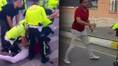 Fenerbahçe maçı öncesi caddeyi bariyerle kapatan işçilere saldırı
