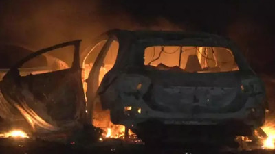 Arnavutköy'de yakılan otomobil CHP ilçe yöneticisine saldırıda kullanılmış