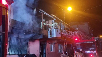Apartmanda yangın çıktı, evdekiler gözaltına alındı