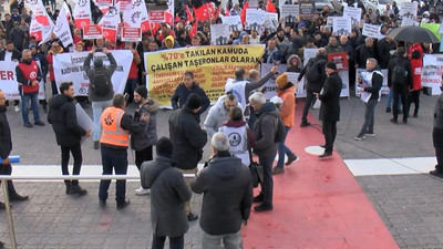İşçilerden Kadıköy'de 'kadro' eylemi