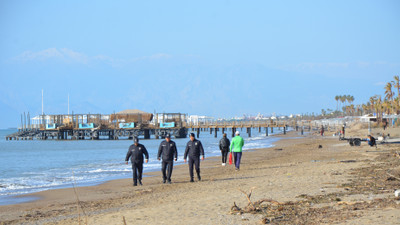 Antalya sahillerinde ceset devriyesi