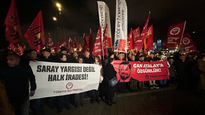 CHP ve TİP, milletvekilliği düşürülen Can Atalay için eylem yaptı