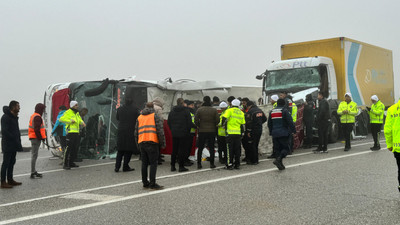 Malatya'da yolcu otobüsü devrildi: Çok sayıda ölü ve yaralı