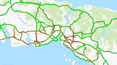İstanbul'da haftanın ilk iş gününde trafikte yoğunluk yaşanıyor