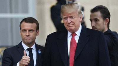 Trump, Fransa Cumhurbaşkanı Macron'un taklidini yaptı