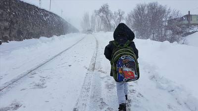 Bingöl Karlıova'da eğitime kar engeli