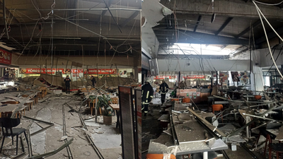 Restoranın tavanı çöktü: 11 yaralı