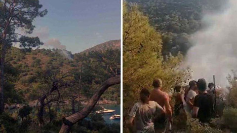 Fethiye’de orman yangını