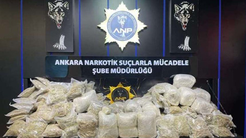 Ankara'da iki araçta 90 kilo esrar ele geçirildi