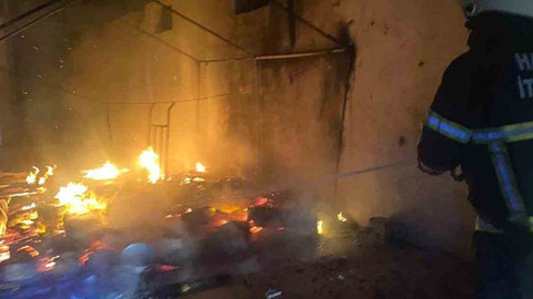 Hatay’da çadır yangını
