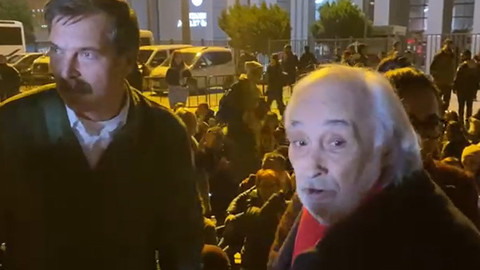 Müjdat Gezen Can Atalay’a destek için Çağlayan’da