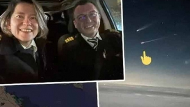 Pilot çift gökyüzünde karşılaşınca bakın ne yaptı