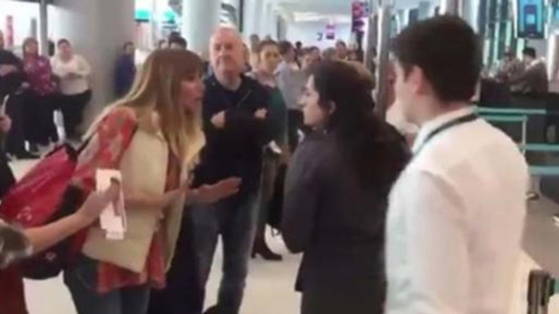 İstanbul Havalimanı'nda skandal görüntüler... Hakaretler yağdırdı