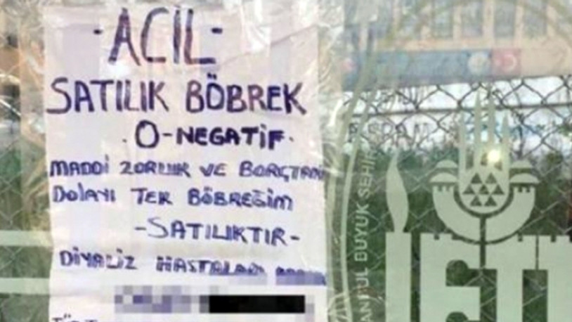 Kriz yurttaşa böbreğini sattırıyor