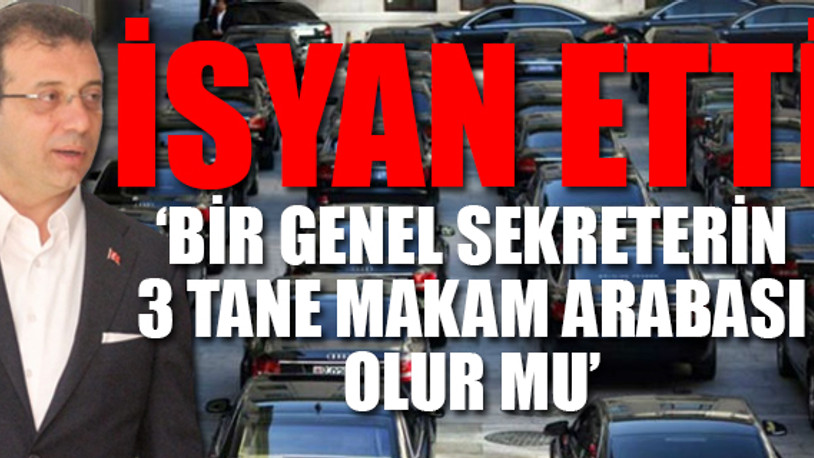 Ekrem İmamoğlu İBB'deki israfı açıkladı