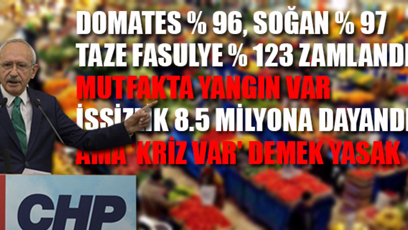 CHP Lideri 'ekonomik krizi' anlattı