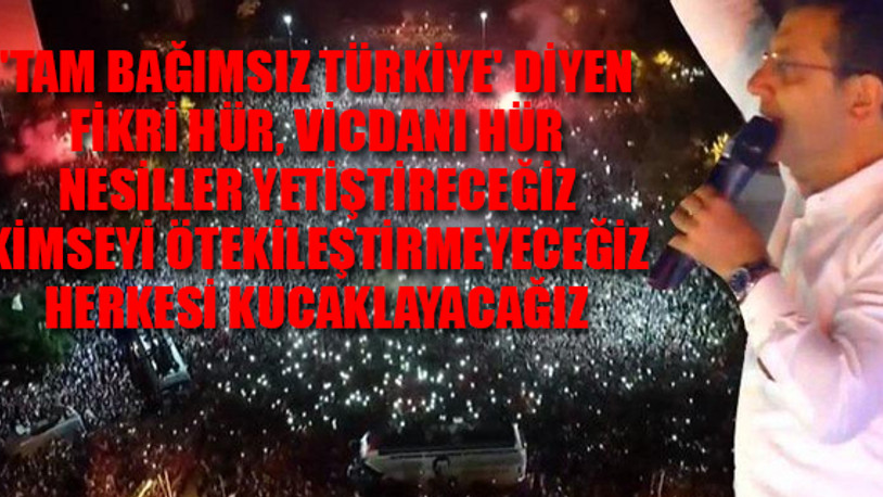 Ekrem İmamoğlu: Ben Atatürk Cumhuriyeti'nin projesiyim