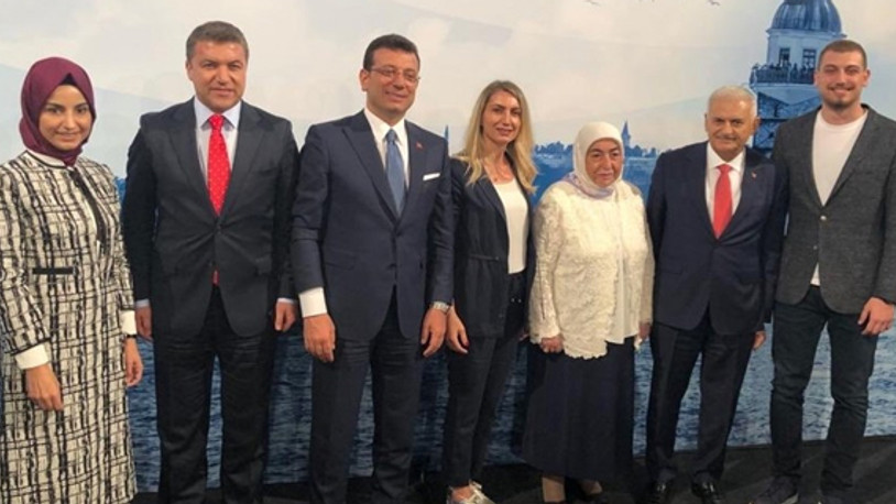 Ekrem İmamoğlu ile Binali Yıldırım'ın aile fotoğrafı
