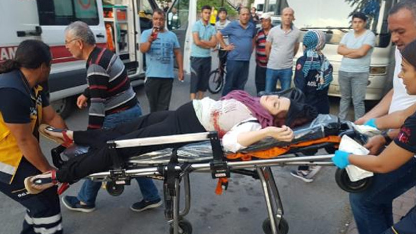 Hamile kadına sokak ortasında silahlı saldırı