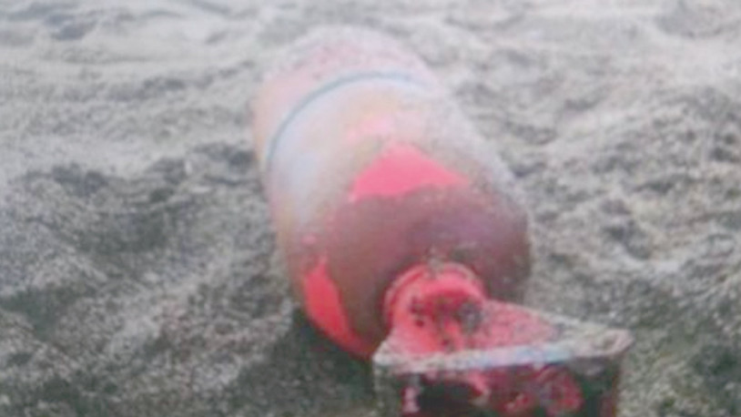 Sakarya'da bomba paniği: Sahile vurdu...