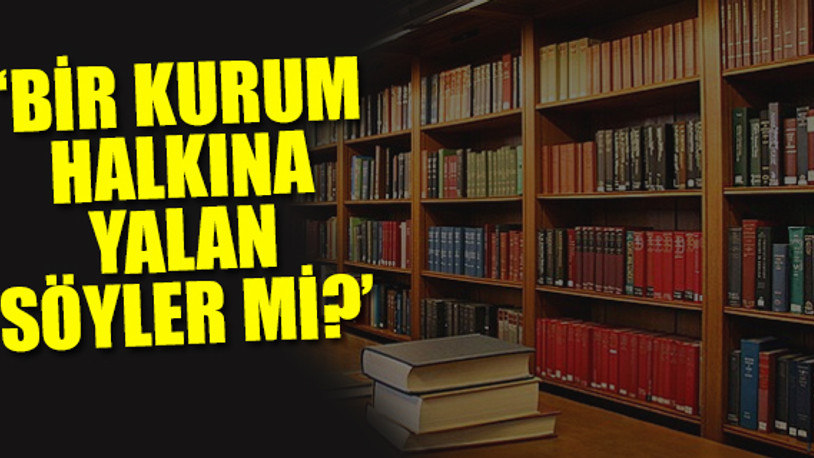 TÜİK'e 'kütüphane sayısı' tepkisi 