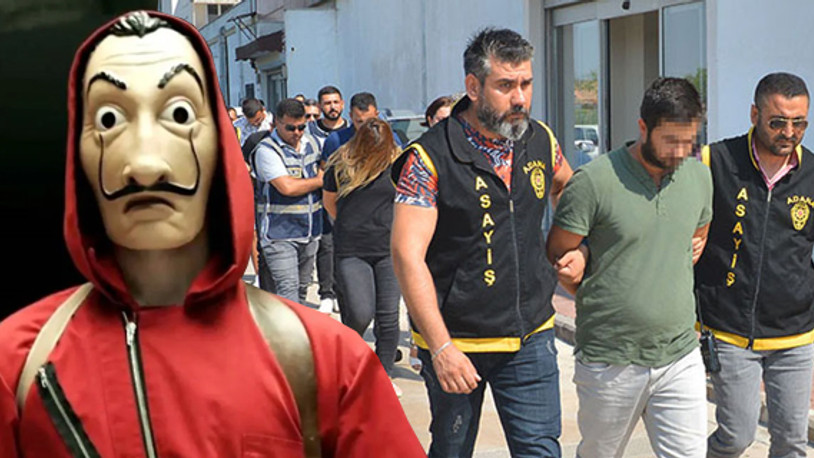 Adana'da La Casa De Papel gibi soygun