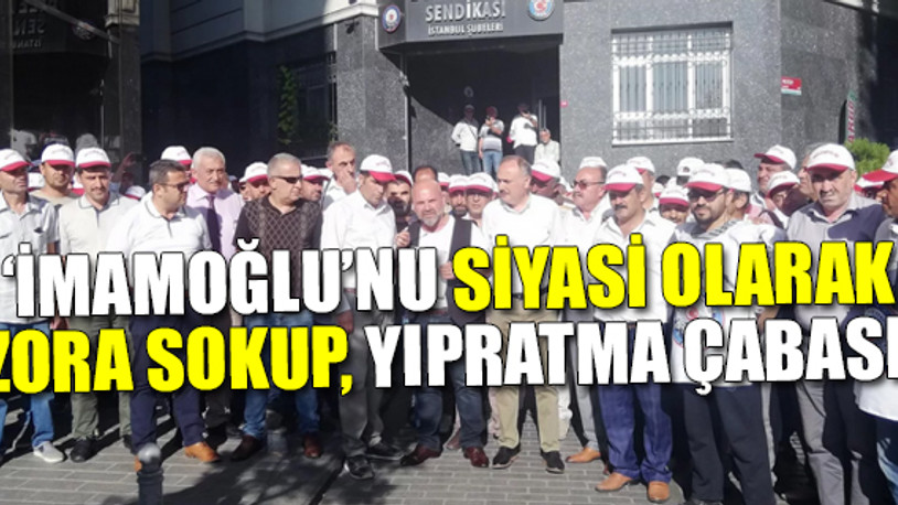 İBB işçilerinden yandaş medyaya tepki!