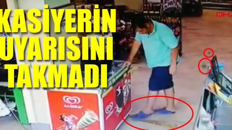 Sakarya'da marketin ortasına 'büyük' tuvaletini yaptı