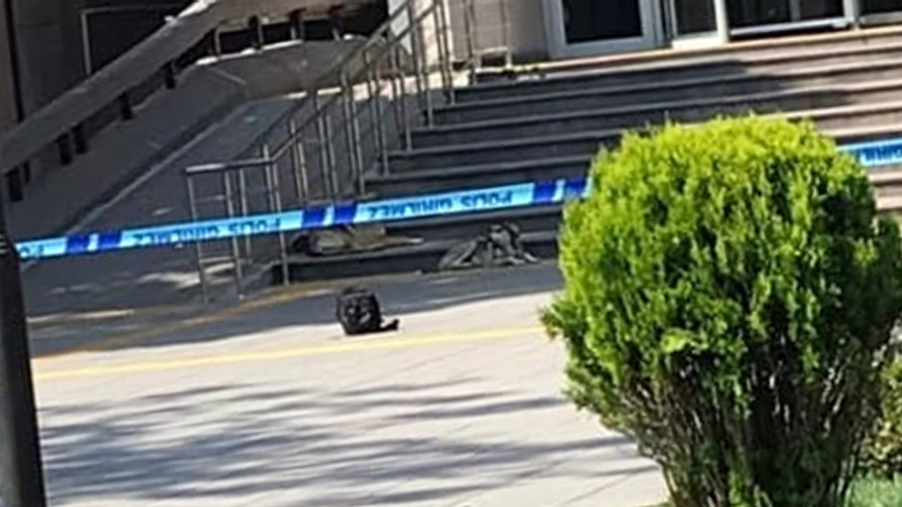 Ankara Adliyesi önünde şüpheli çanta