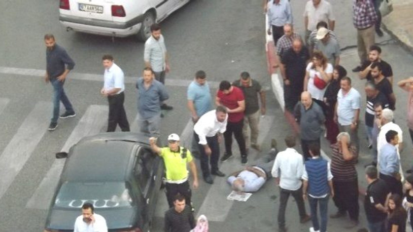 Çarptığı yayanın başından bir an olsun ayrılmadı