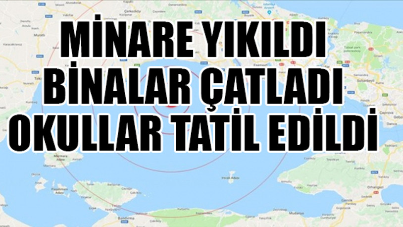İstanbul’da çok büyük deprem... Halk panik içinde