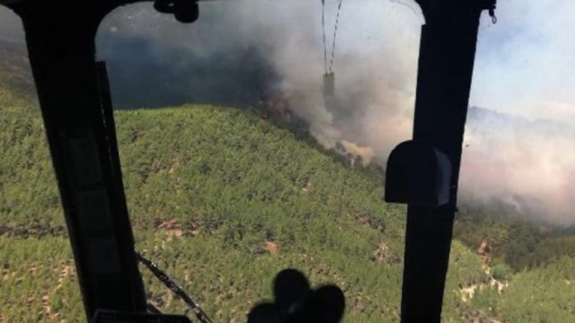 Kaş'ta orman yangını