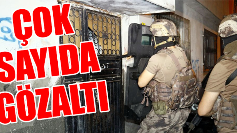 Adana'da 'Barış Pınarı Harekatı' baskını