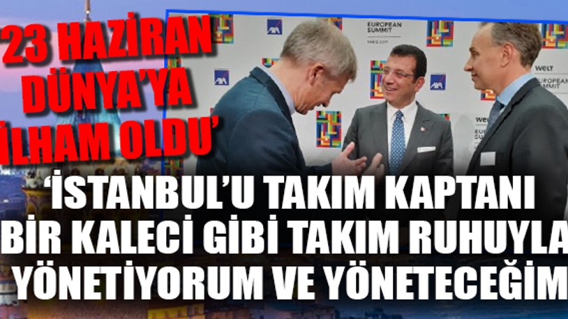 Ekrem İmamoğlu Avrupa Ekonomi Zirvesi'nde konuştu