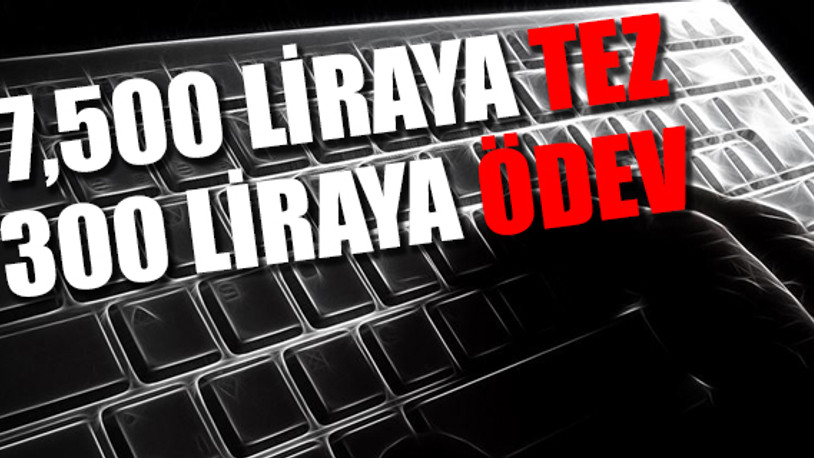 İşte akademinin düştüğü hal: 'Garantili' tez yazımı!
