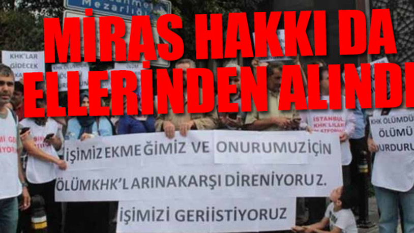 KHK'lılara bir şok daha...