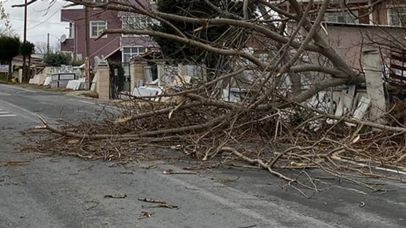 Çatalca'da yol kapandı